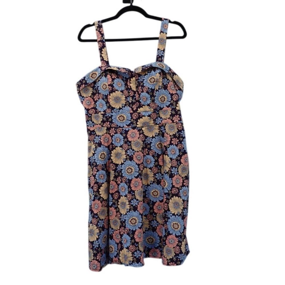 Eva Rose Size XL Floral Fit and Flare Dress